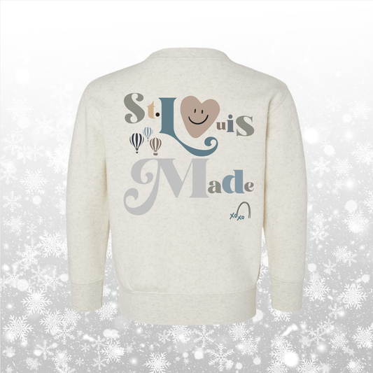 St. Louis Made Blue Toddler Crewneck