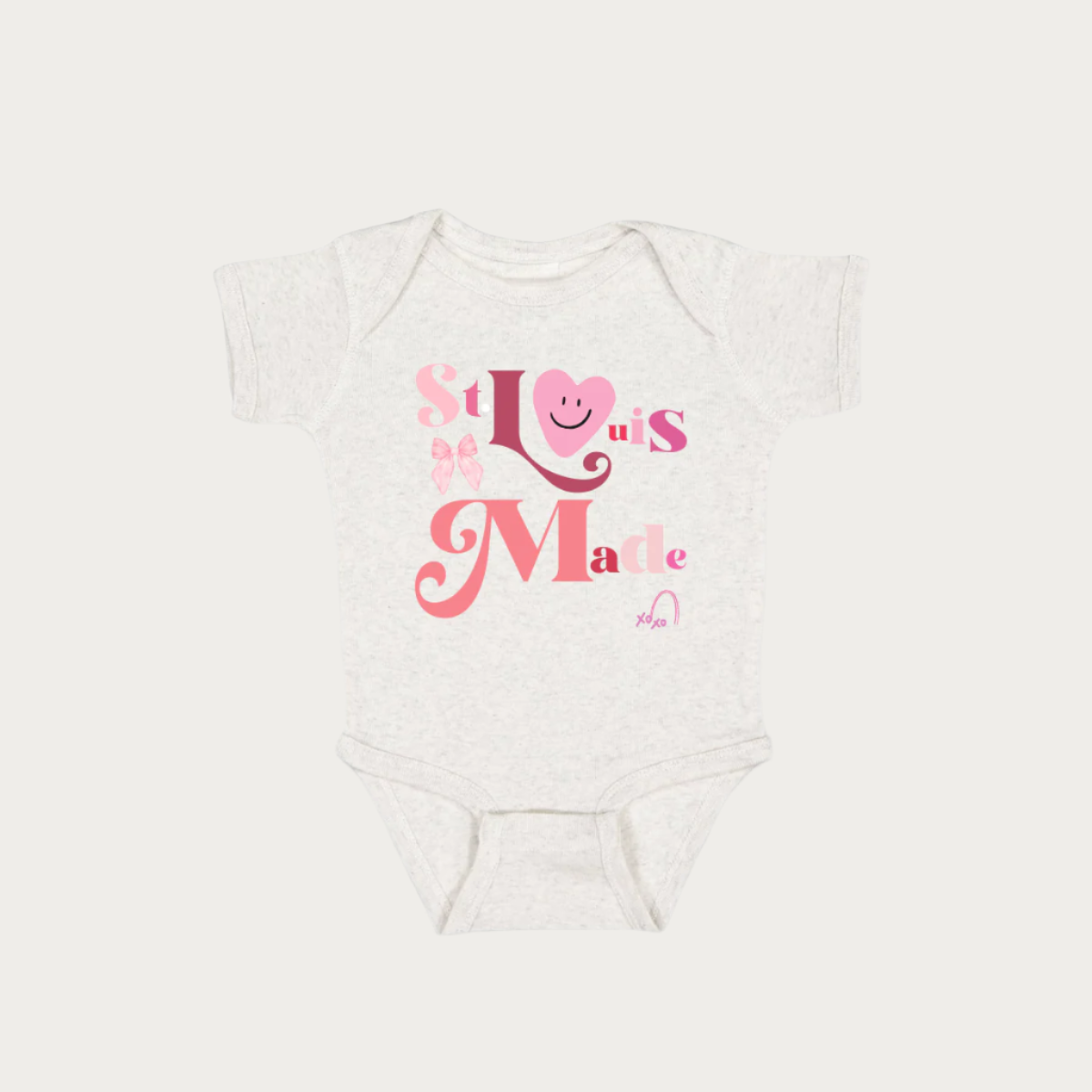 St. Louis Made Pink Onesie