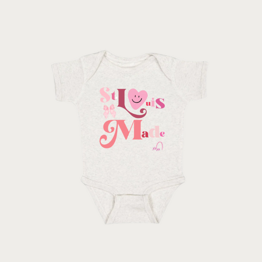 St. Louis Made Pink Onesie