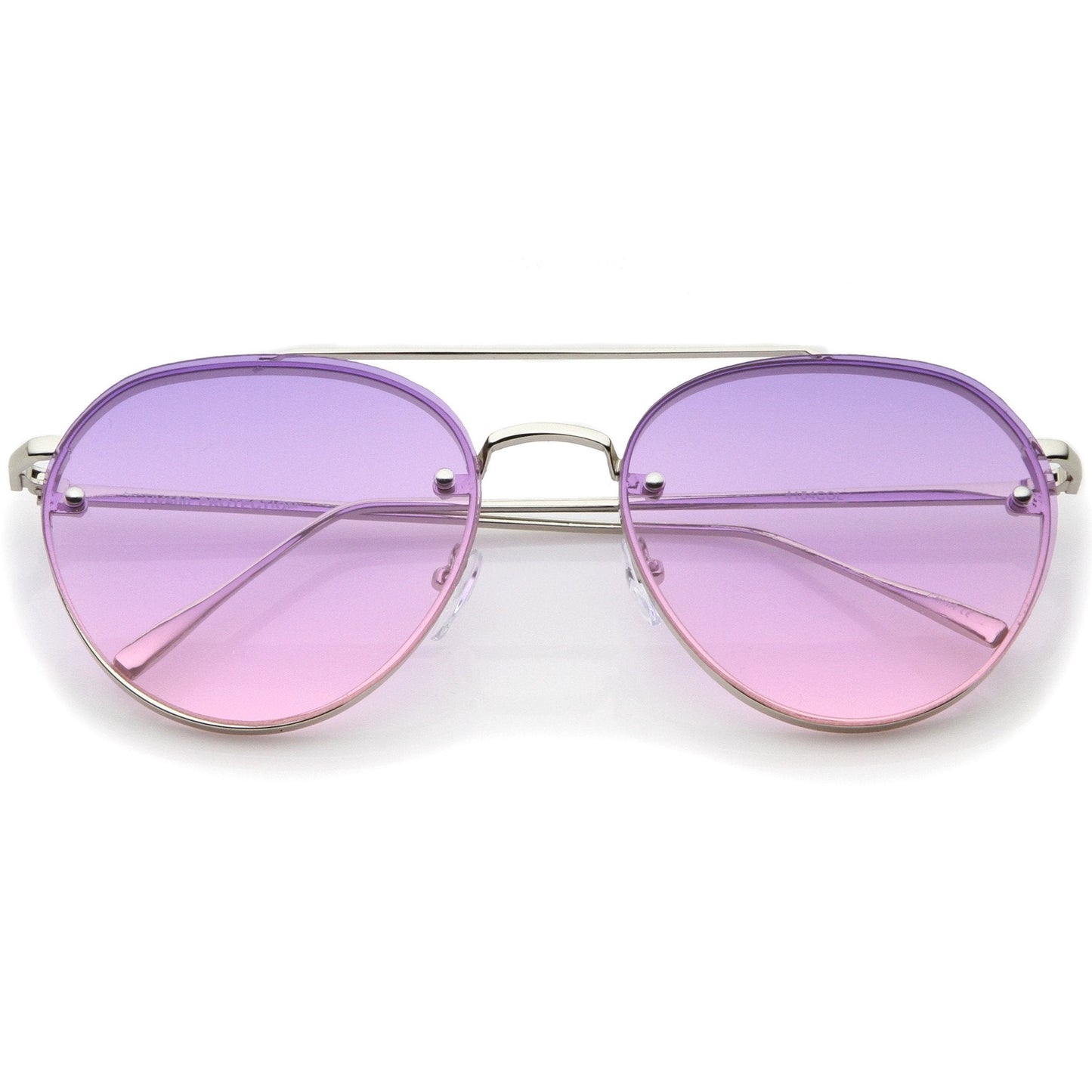 Retro Modern Gradient Flat Lens Aviator Sunglasses A824