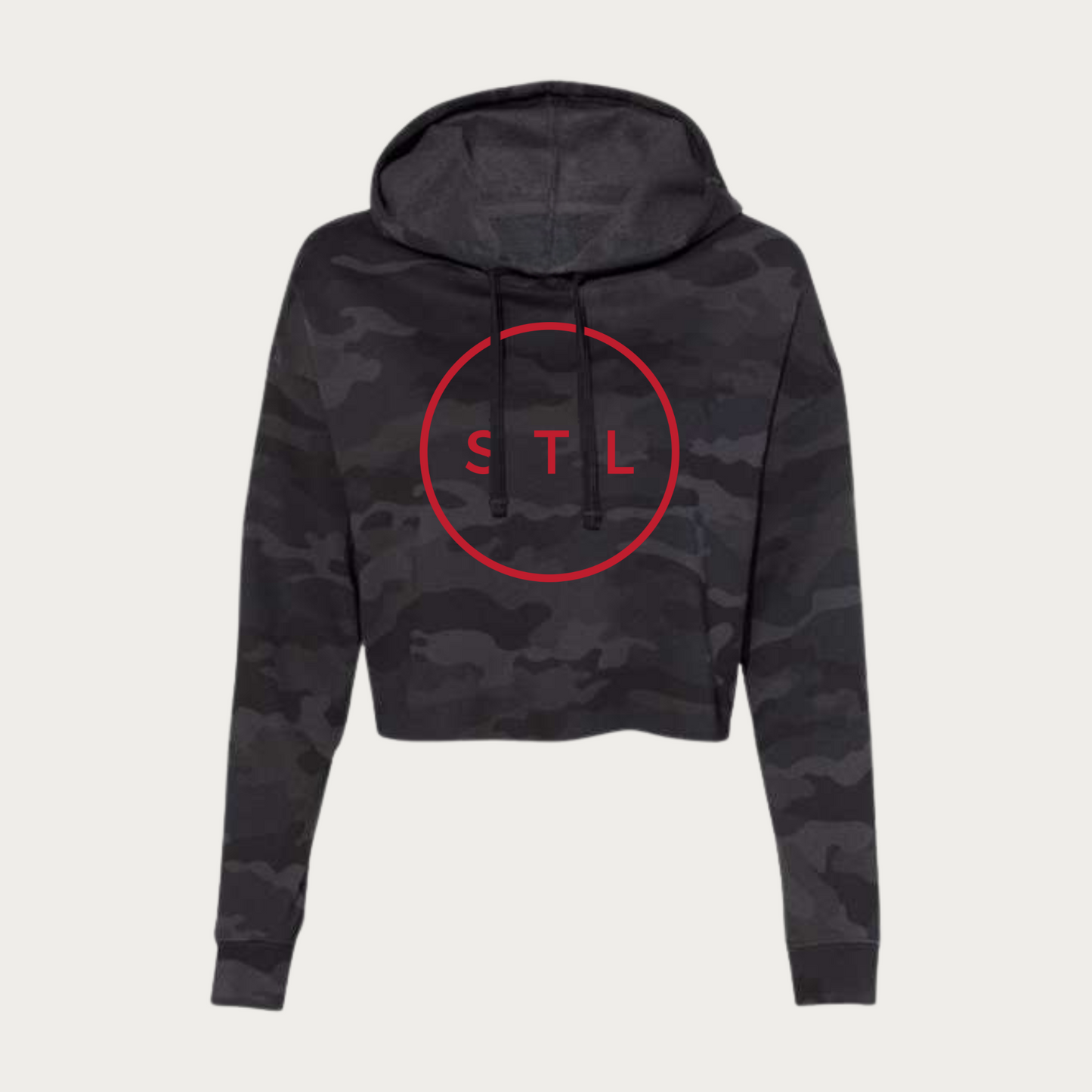 Birds City Circle Crop Hoodie