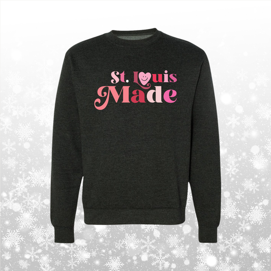 St. Louis Made Pink Crewneck