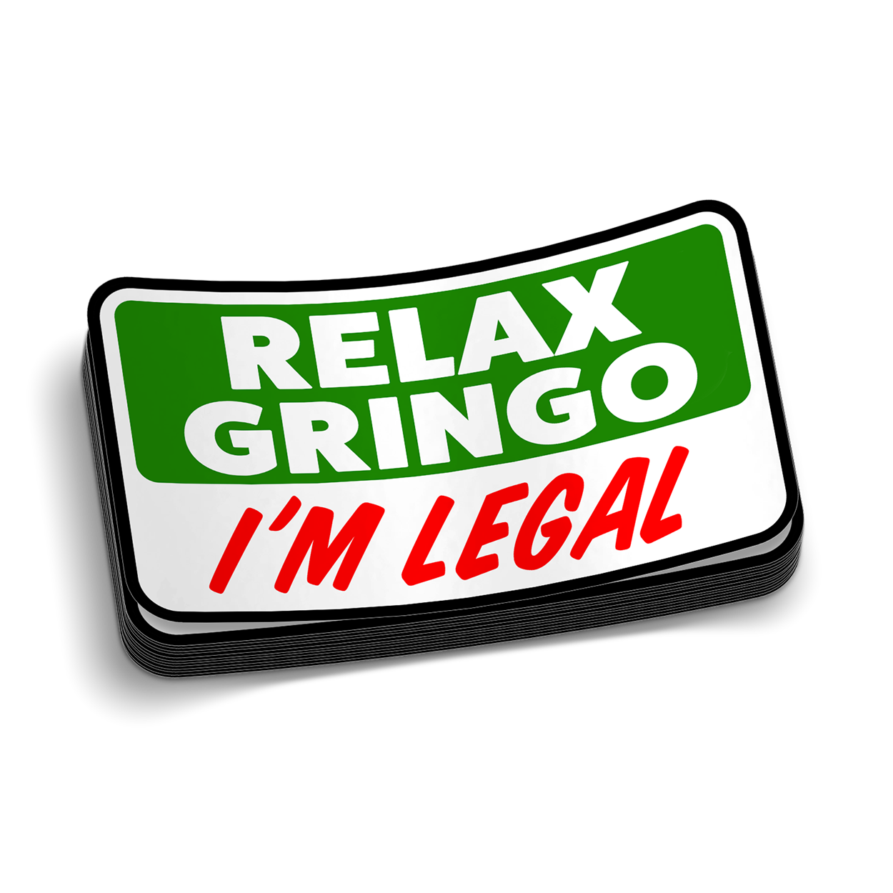 Relax Gringo Hard Hat Decal