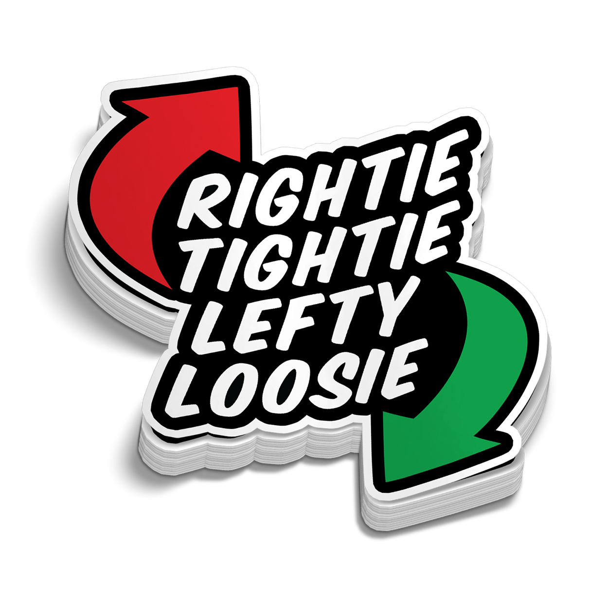 Rightie Tightie Hard Hat Decal