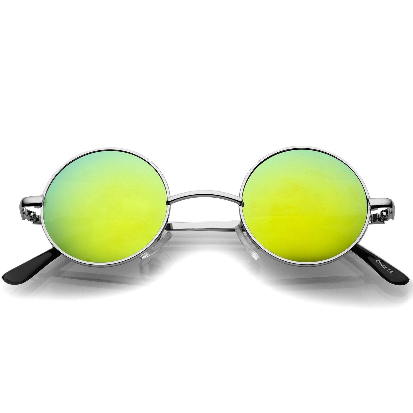 Retro Lennon Style Round Circle Metal Mirror Lens Sunglasses 1408