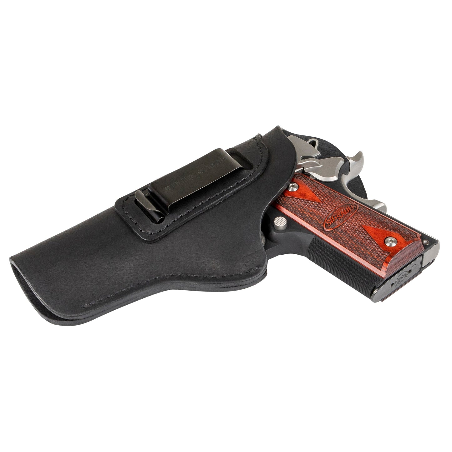 The Defender Leather IWB Holster - Fits All 1911 Style Handguns - Lifetime Warranty - Made in USA