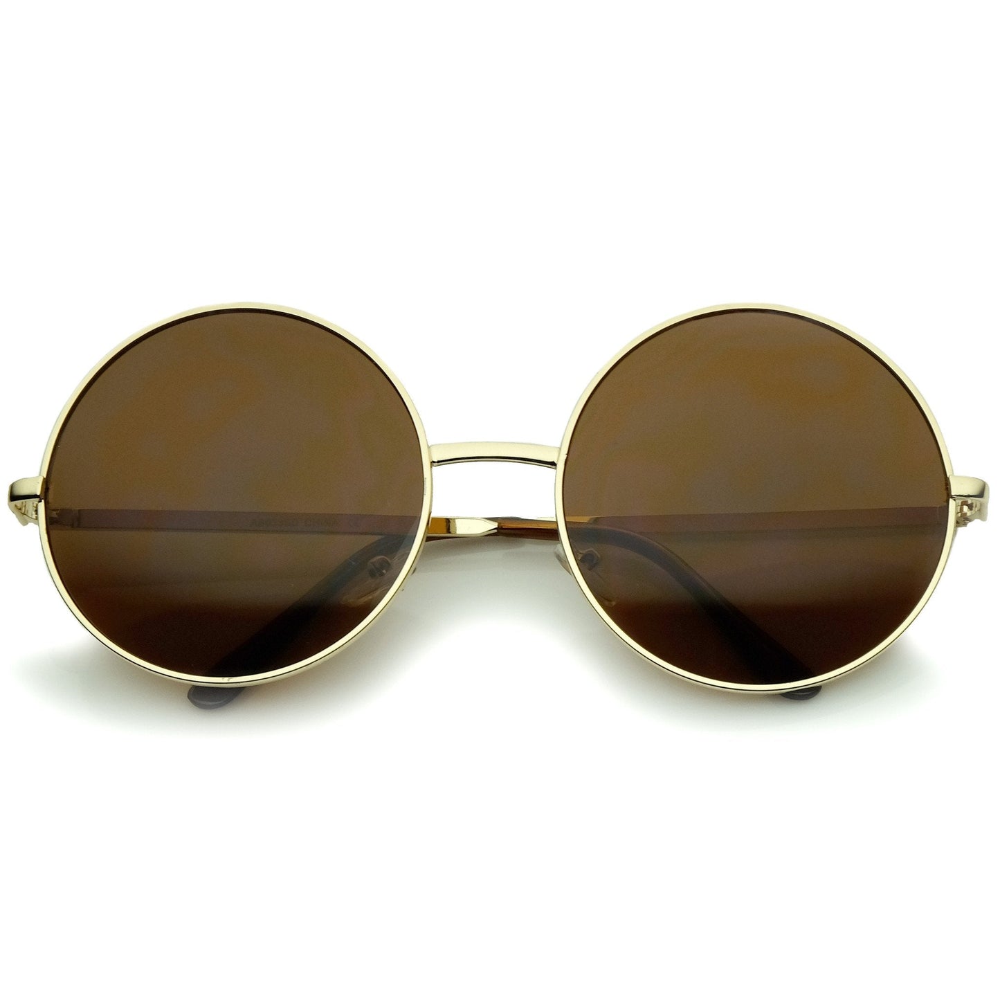 Oversize Vintage Inspired Metal Round Circle Sunglasses 8370