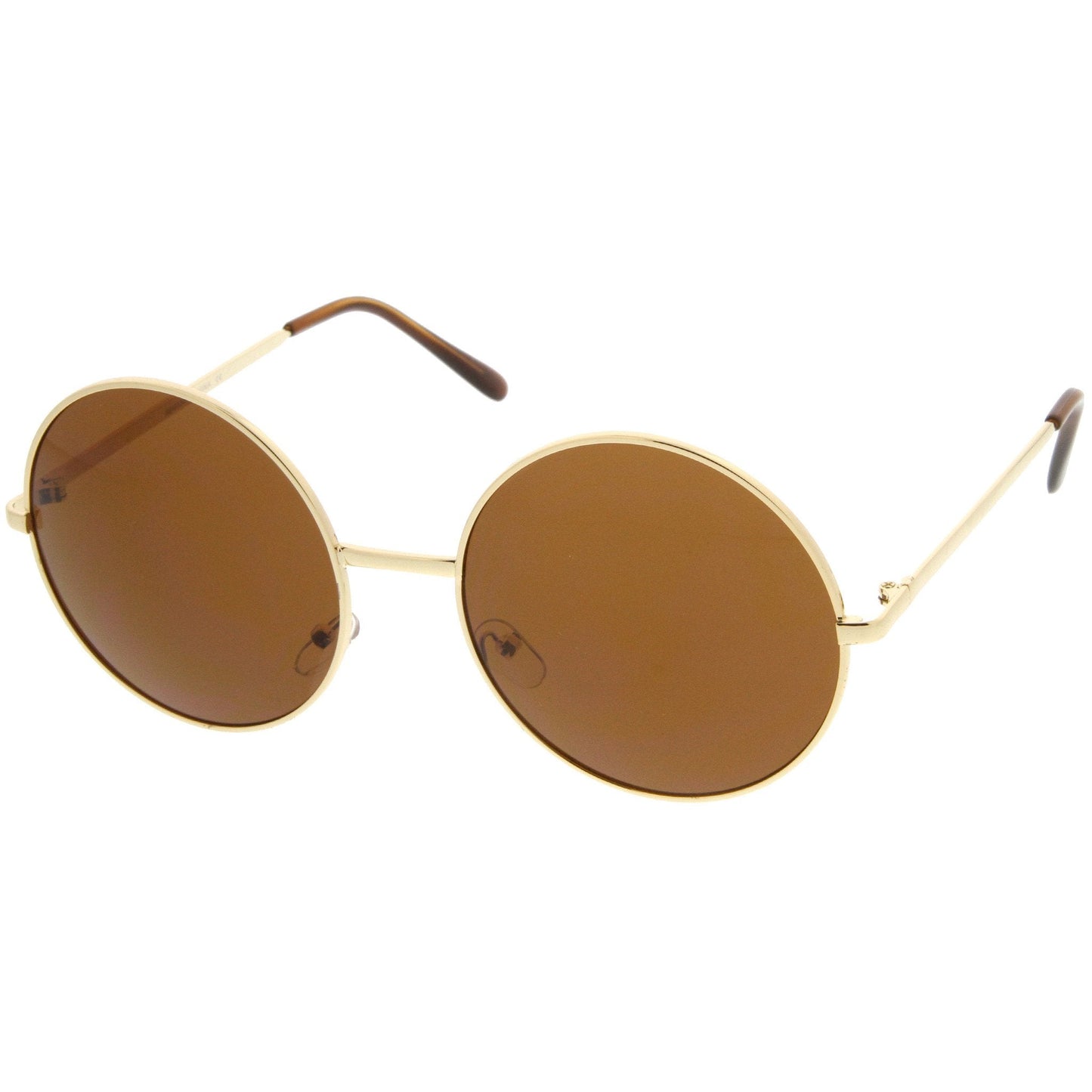 Oversize Vintage Inspired Metal Round Circle Sunglasses 8370