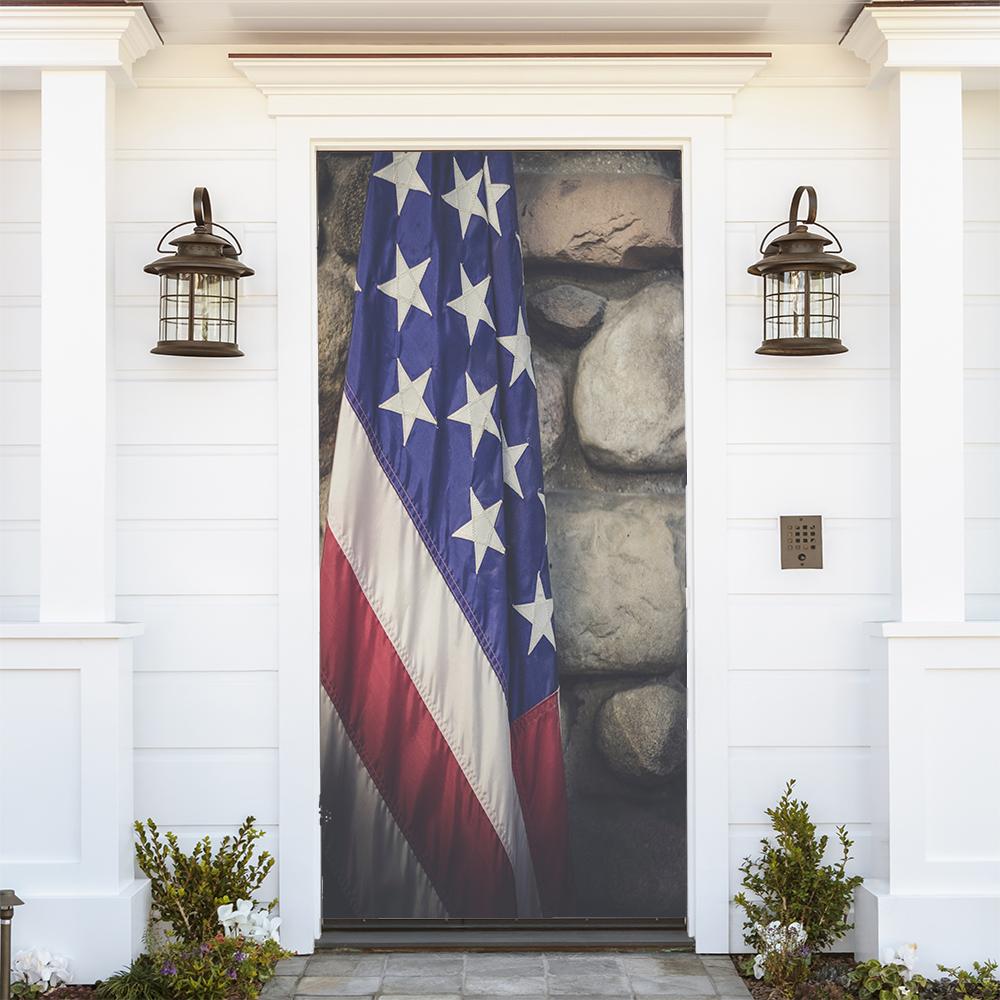 Draping American Flag