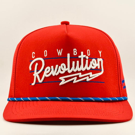 “Lightning" Red, White, and Blue - Cowboy Revolution 5-panel Performance Hat