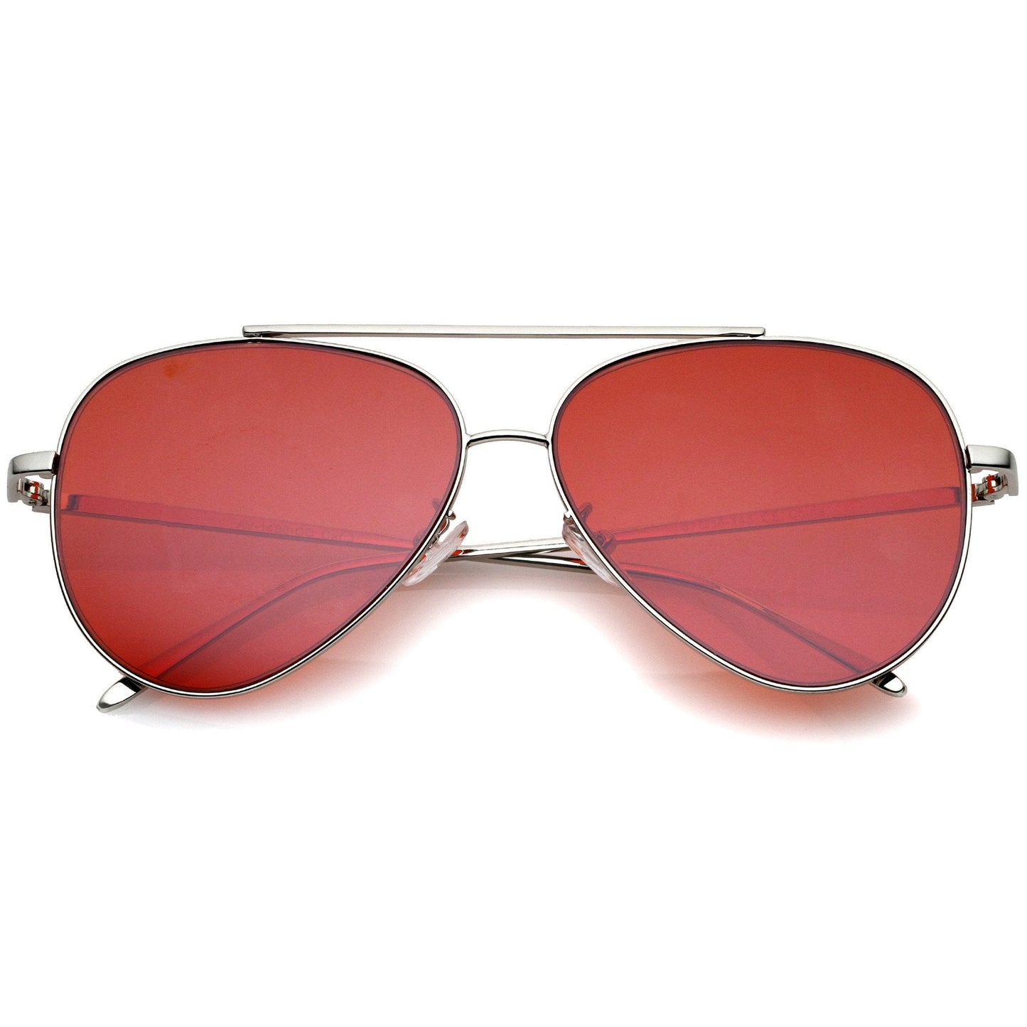 Retro Color Tone Color Flat Lens Aviator Sunglasses A967