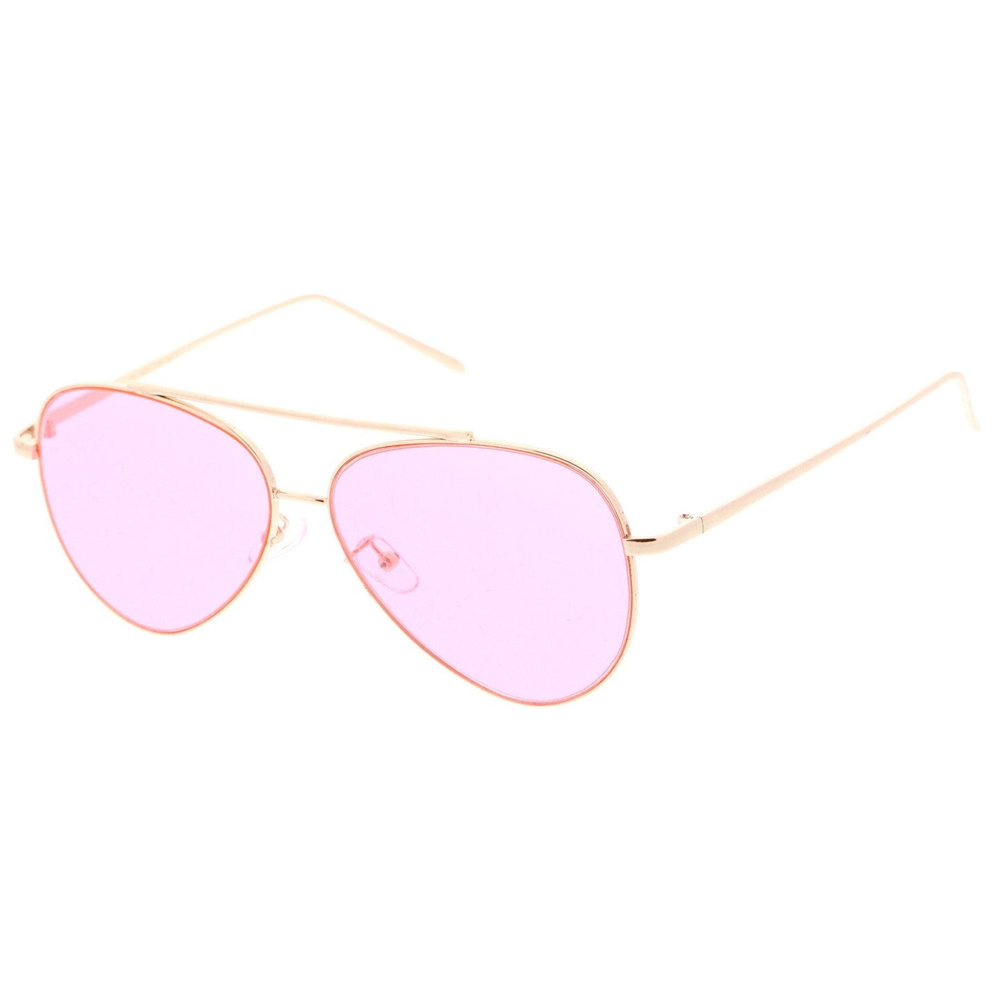 Retro Color Tone Color Flat Lens Aviator Sunglasses A967