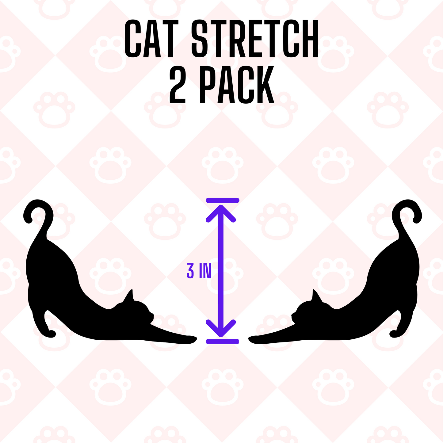 Cat Stretch Decals- 2 Pack