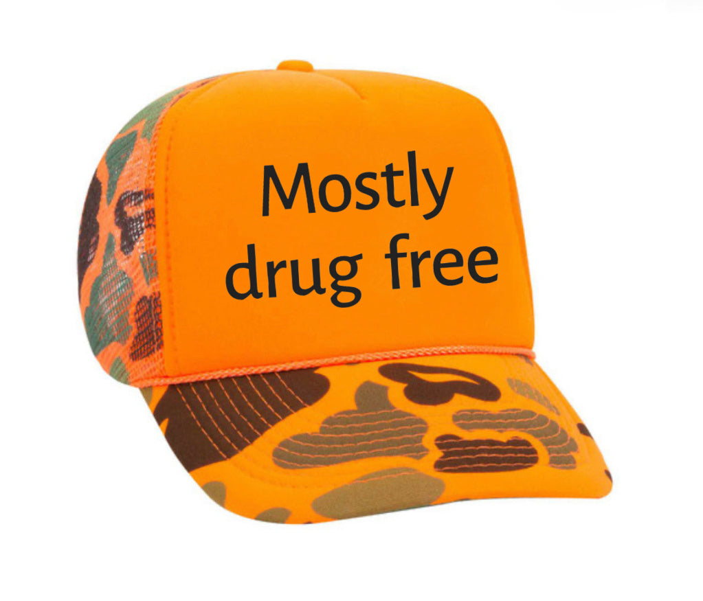 Mostly Drug Free Trucker Hat