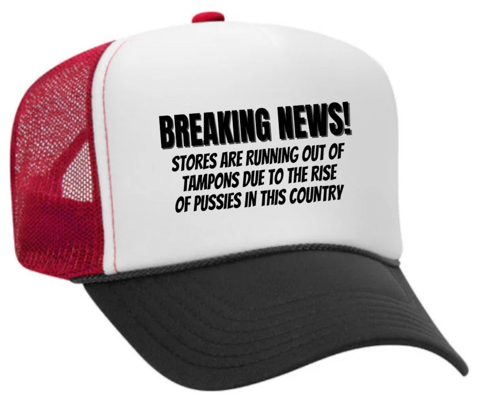 Breaking News Trucker Hat