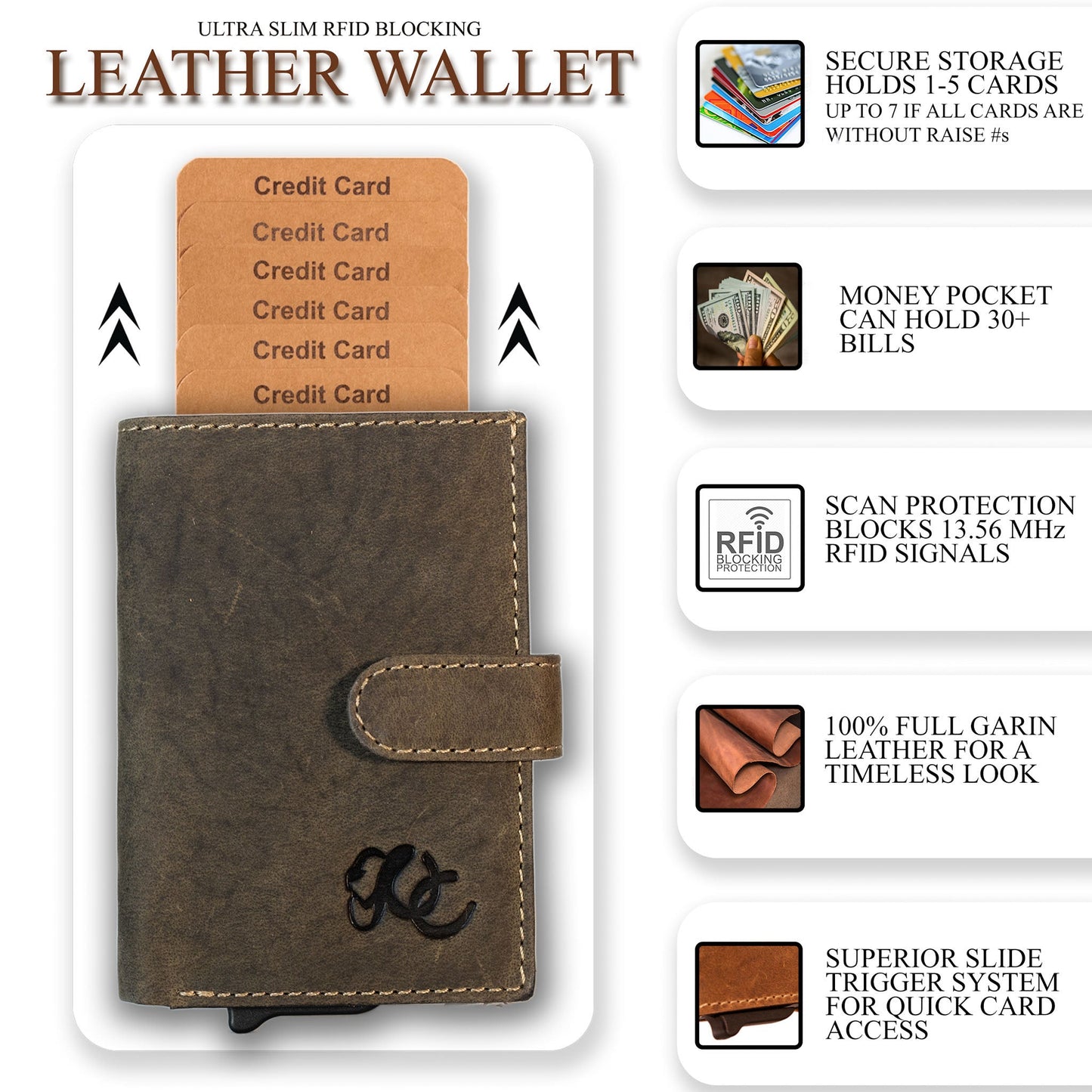 Automatic Pop-Up Bifold Wallet