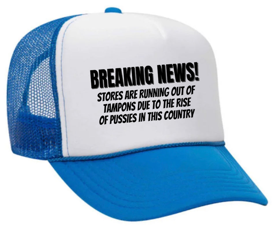 Breaking News Trucker Hat