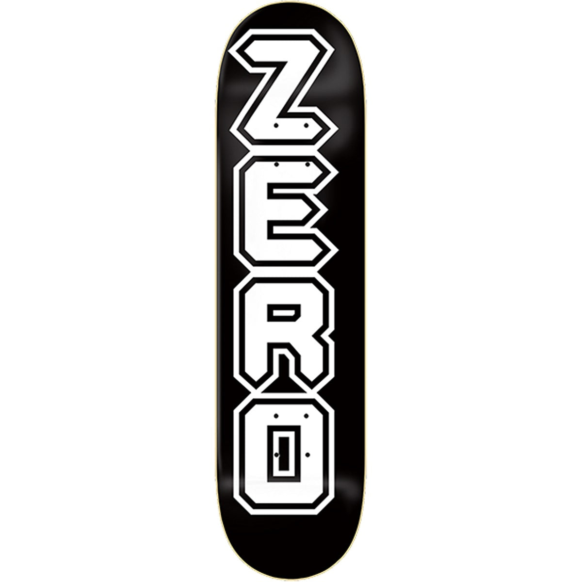 Zero Metal 98 Skateboard Deck - 8.25" Black/White