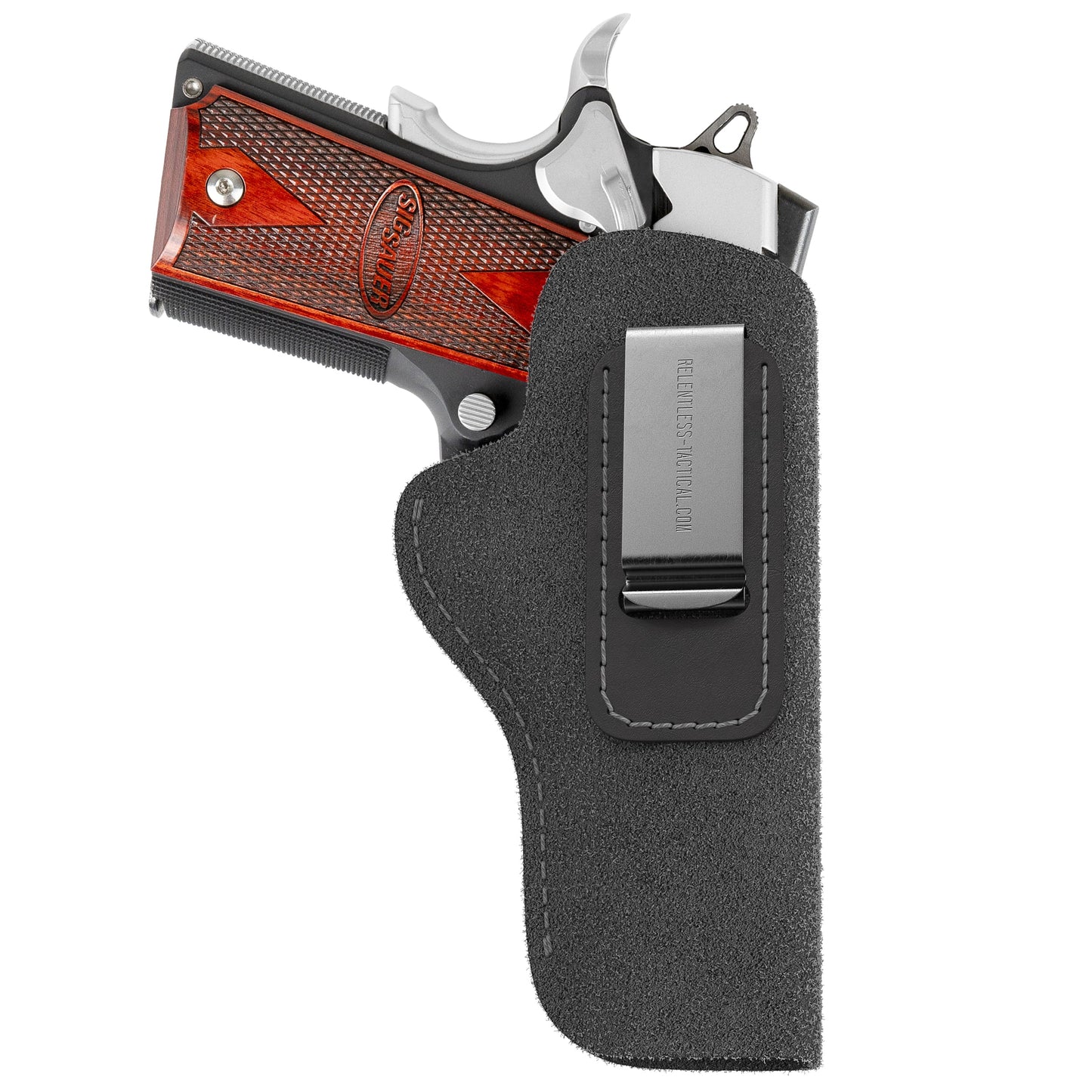 The Ultimate Suede Leather IWB Holster - Fits All 1911's - Lifetime Warranty - Made in USA