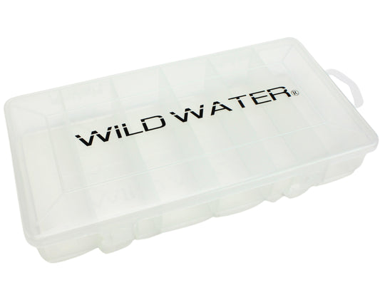 Large 6 Section Clear Fly Box | Wild Water Fly Fishing