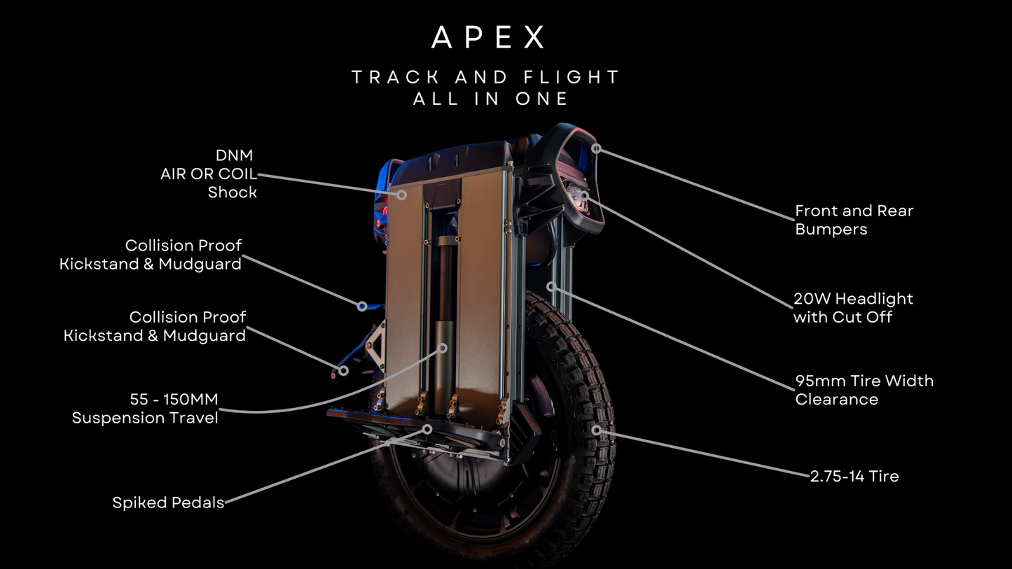 Nosfet Apex Electric Unicycle (Pre-Order Deposit)