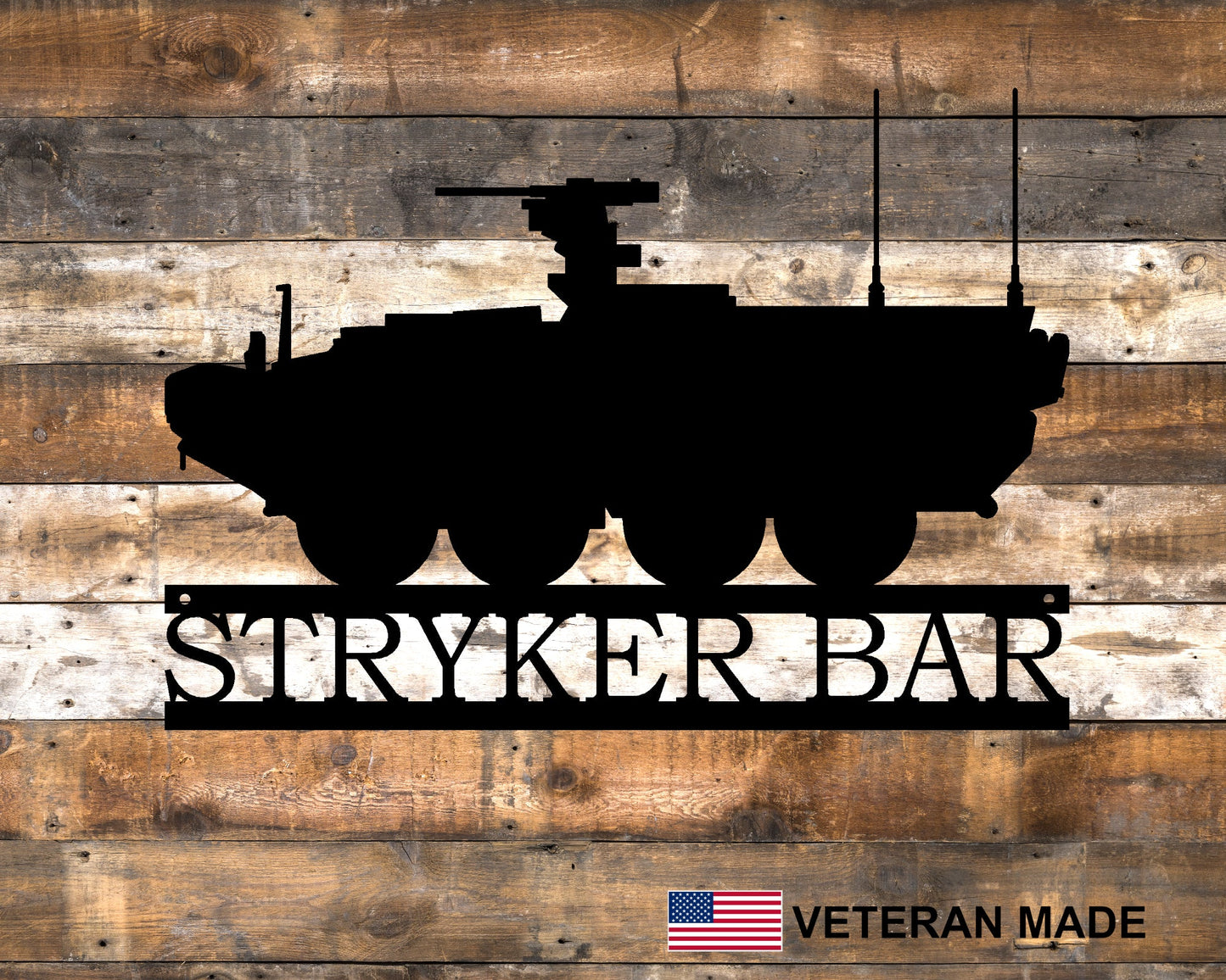 M1126 Stryker Armored Vehicle Personalized Metal Sign