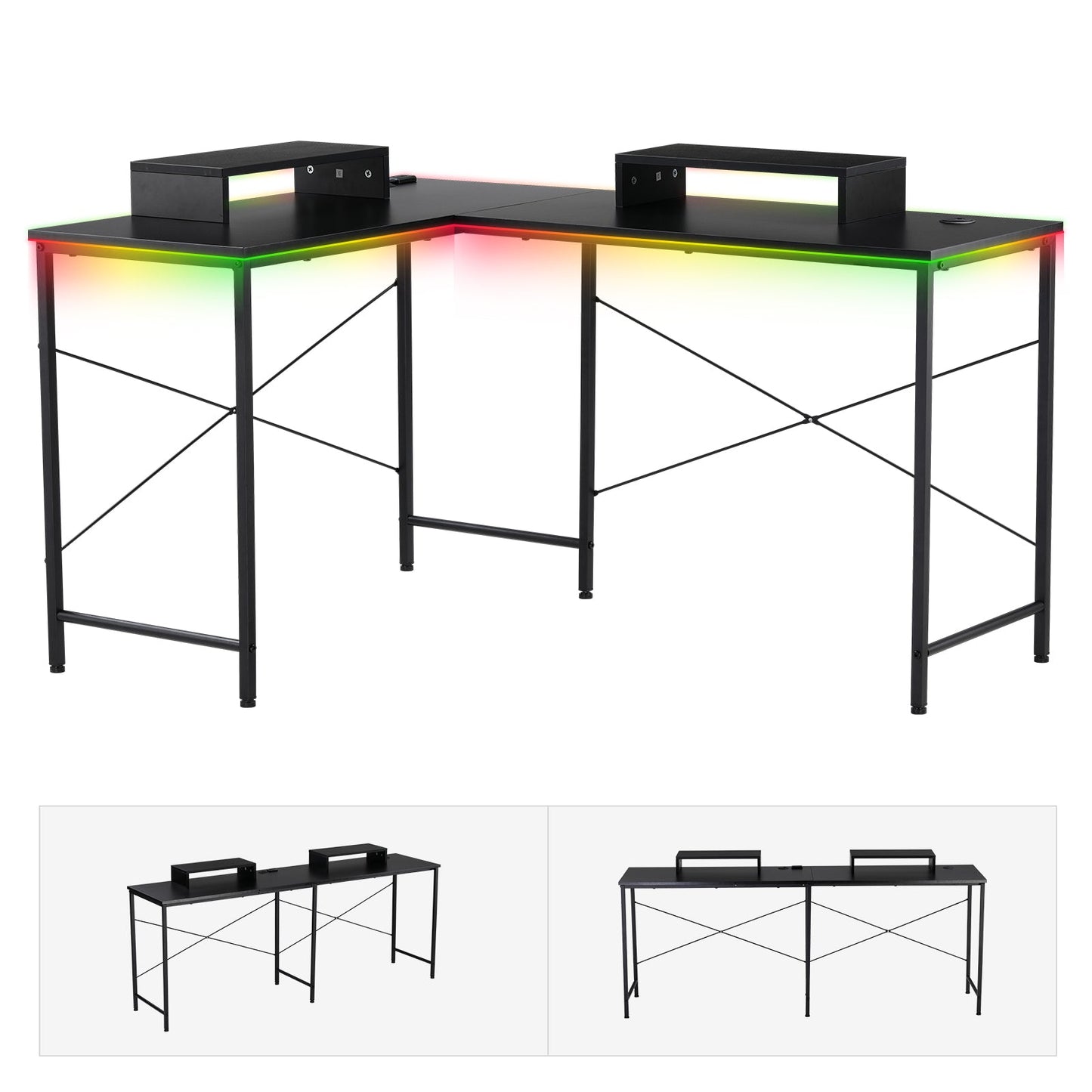 L -Shaped Series RGB Gaming Desk GTZ-410