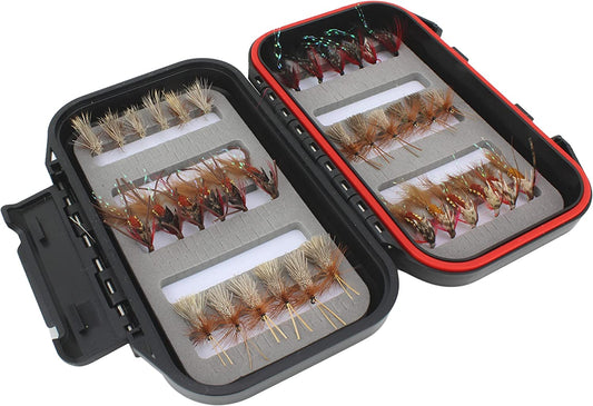 Caddis Fly Assortment, 36 Flies | Fly Box | Wild Water Fly Fishing