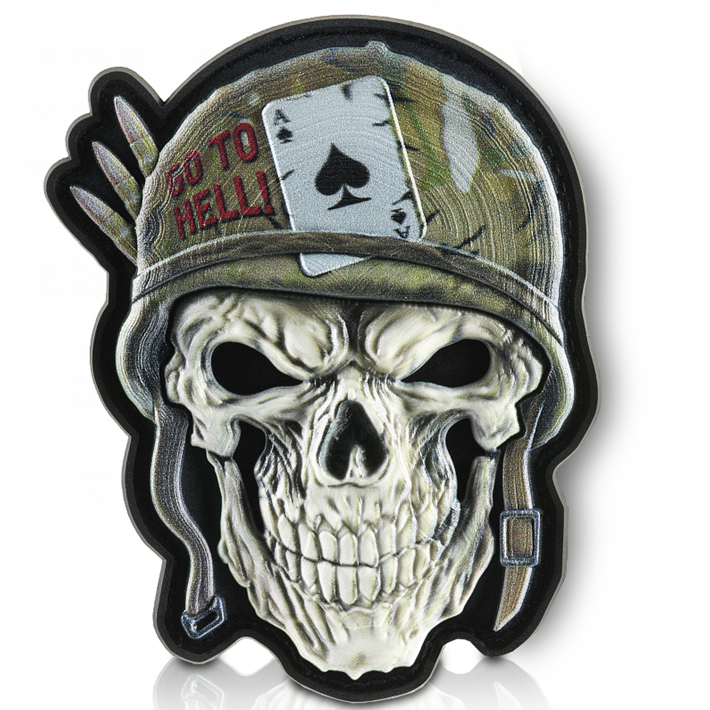 M-Tac Patch Skull in a Helmet PVC