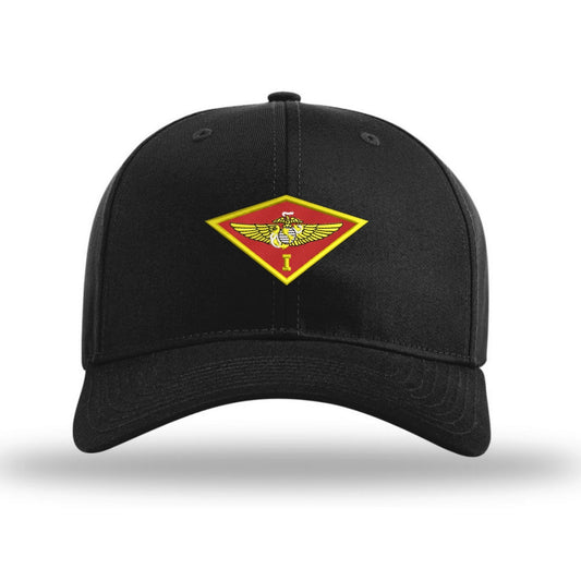 1ST Airwing Structured Hat - Black