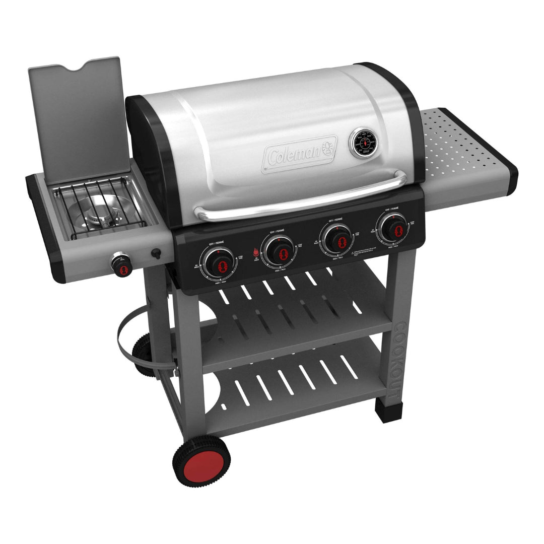 Coleman® Cookout™ 4-Burner Grill, Stainless Steel