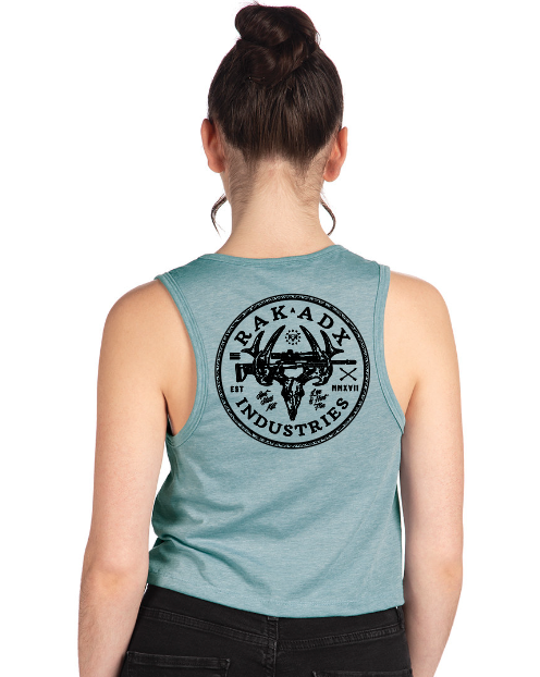 Womens RA Industries Rifle  Festival Crop Tank