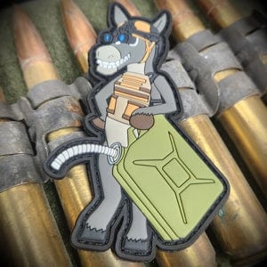 Donkey Dick Fueler - That funny name for the Nozzle for a Military Fuel Can - PVC Patch