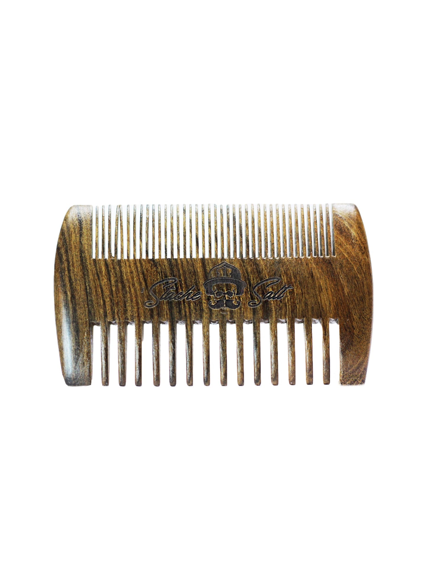 Wood Moustache and Beard Comb