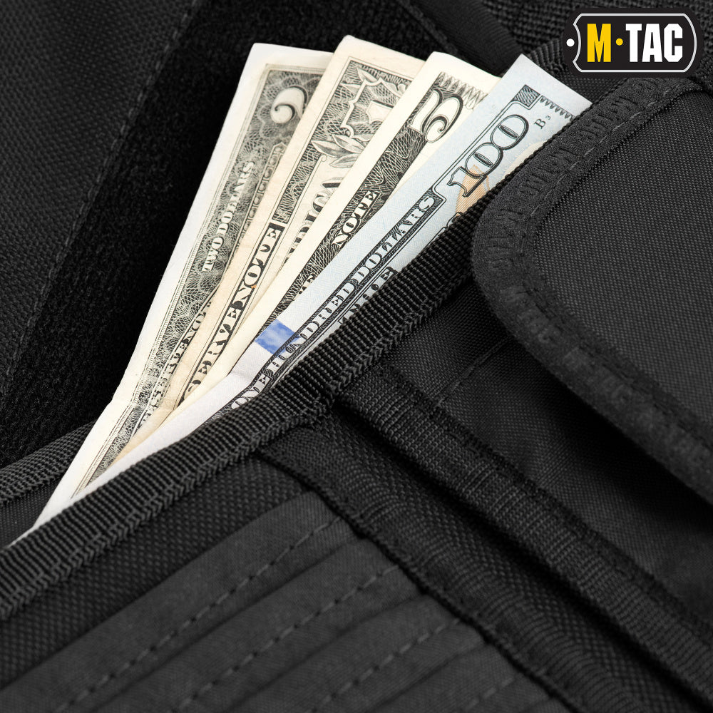 M-Tac wallet with patch panel Elite Large Black