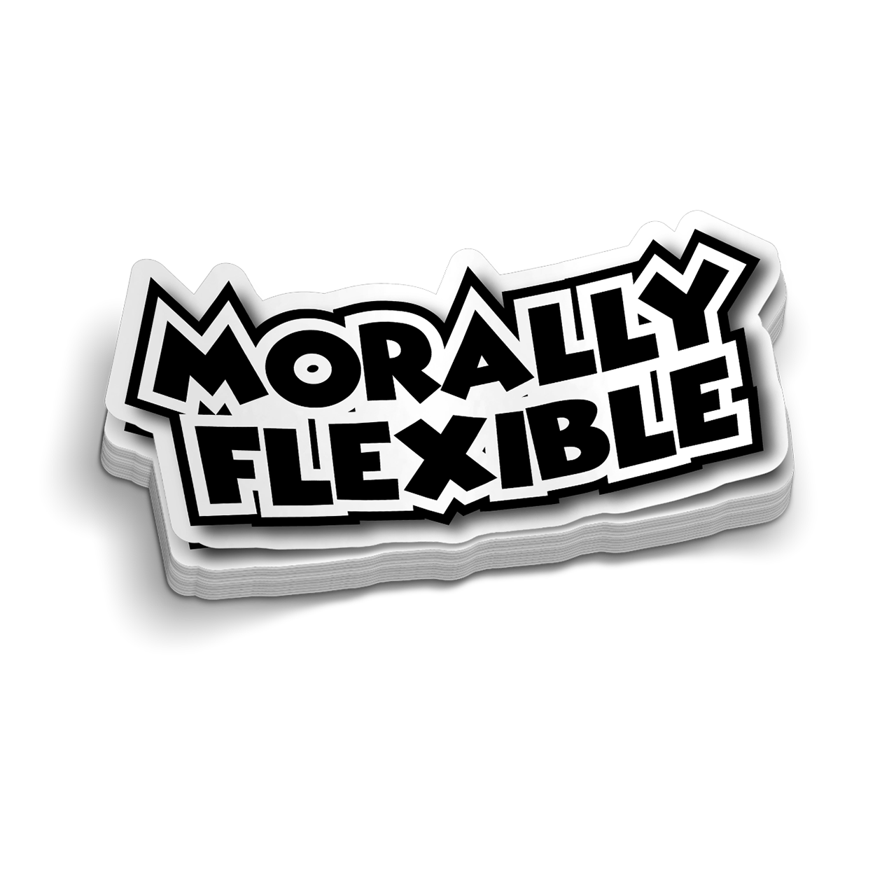 Morally Flexible Hard Hat Decal