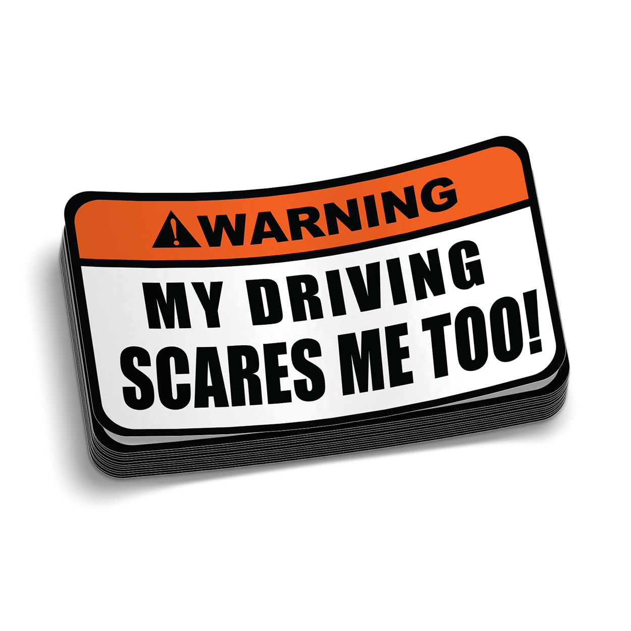 Driving Warning Decal