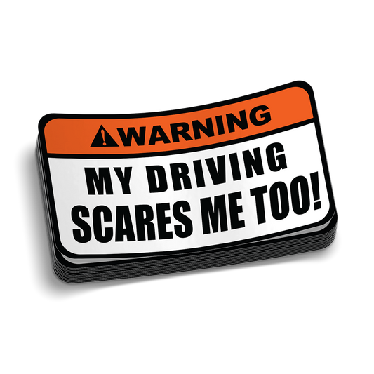 Driving Warning Decal