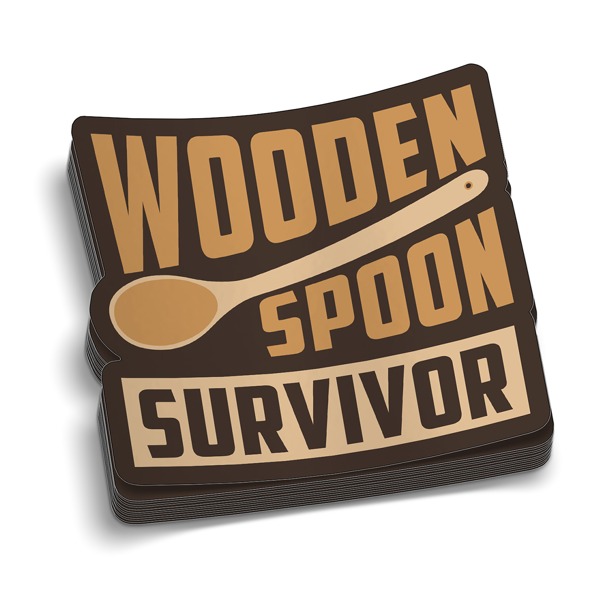 Wooden Spoon Hard Hat Decal