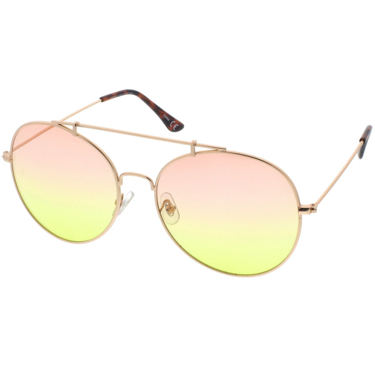 Retro Indie Oversize Gradient Lens Aviator Sunglasses A942