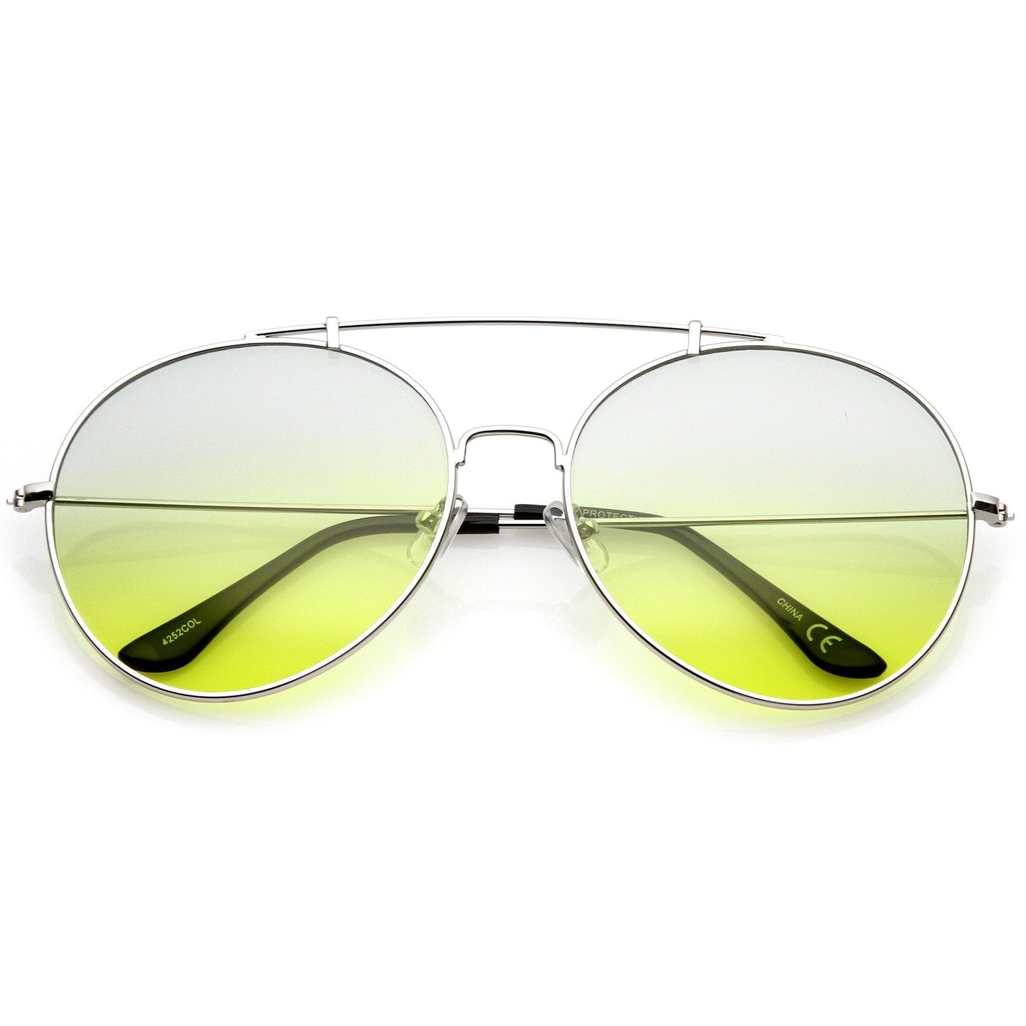 Retro Indie Oversize Gradient Lens Aviator Sunglasses A942