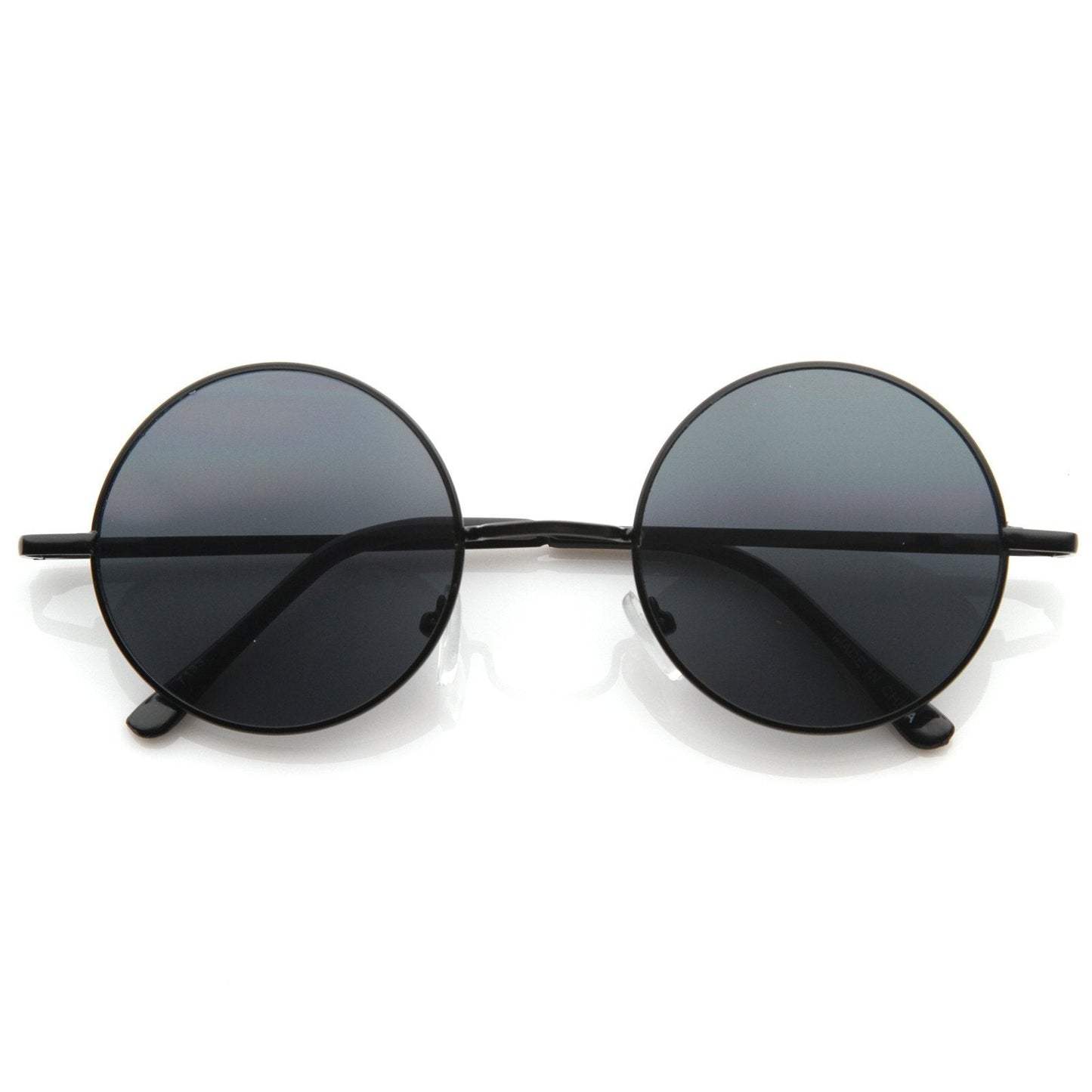 Retro Hippie Metal Lennon Round Color Lens Sunglasses 8594