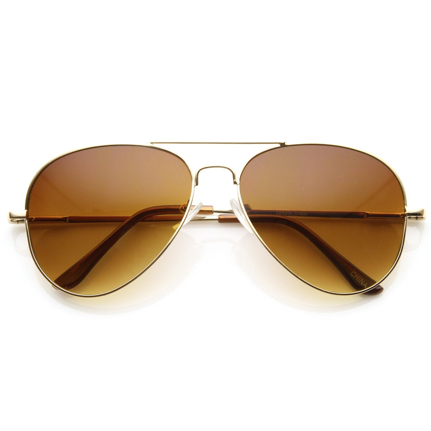 Large Premium Metal Aviator Sunglasses W/ Spring Temples 1377