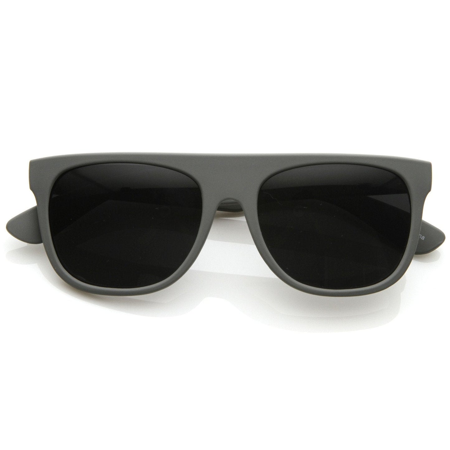 Hipster Super Flat Top Retro Horned Rim Sunglasses 8066