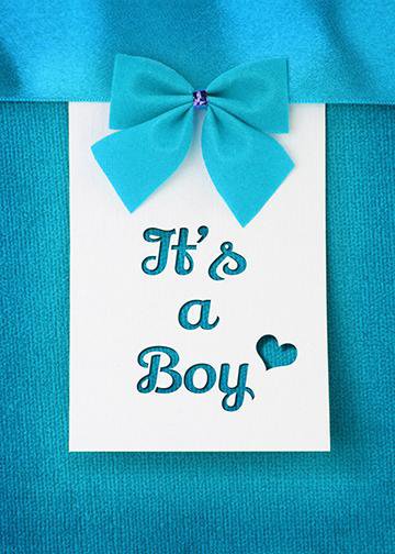 It's a Boy - Blue Bow