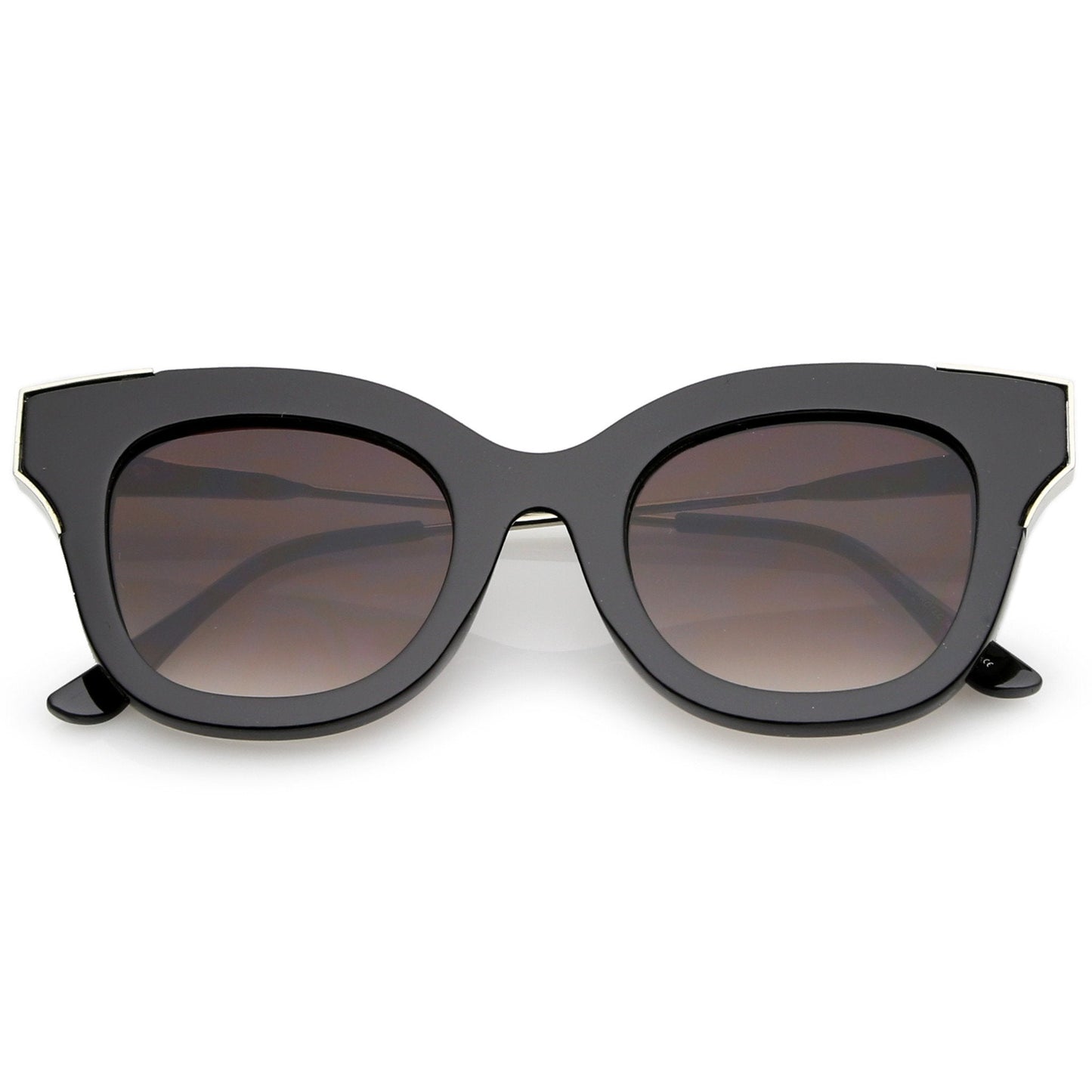 Women's Oversize Flat Frame Cat Eye Sunglasses C071