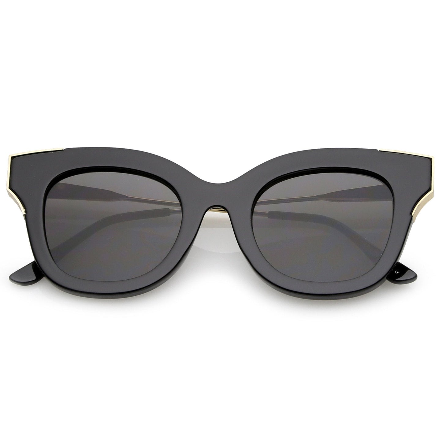 Women's Oversize Flat Frame Cat Eye Sunglasses C071