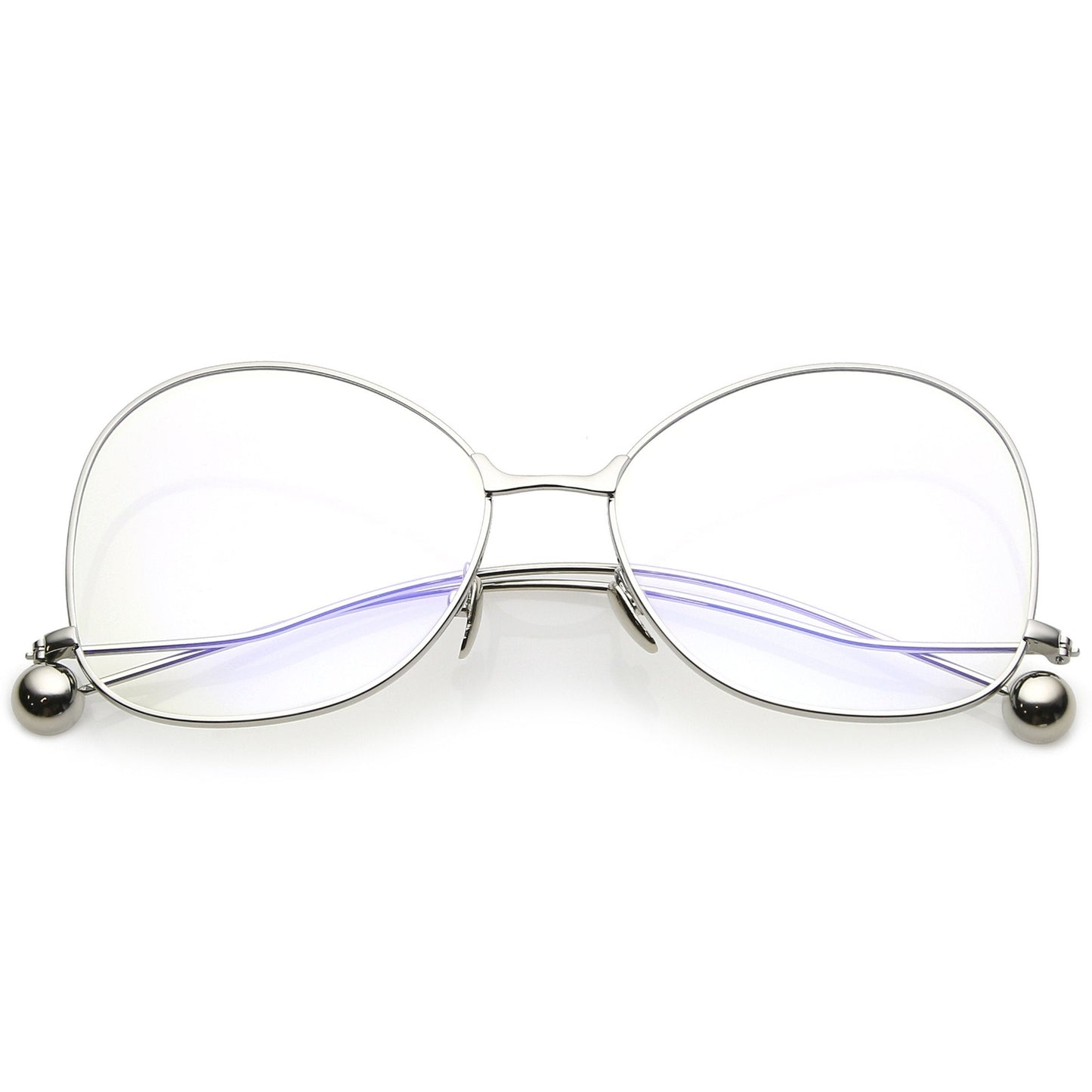 Women's Vintage Oversize Butterfly Clear Lens Glasses C418