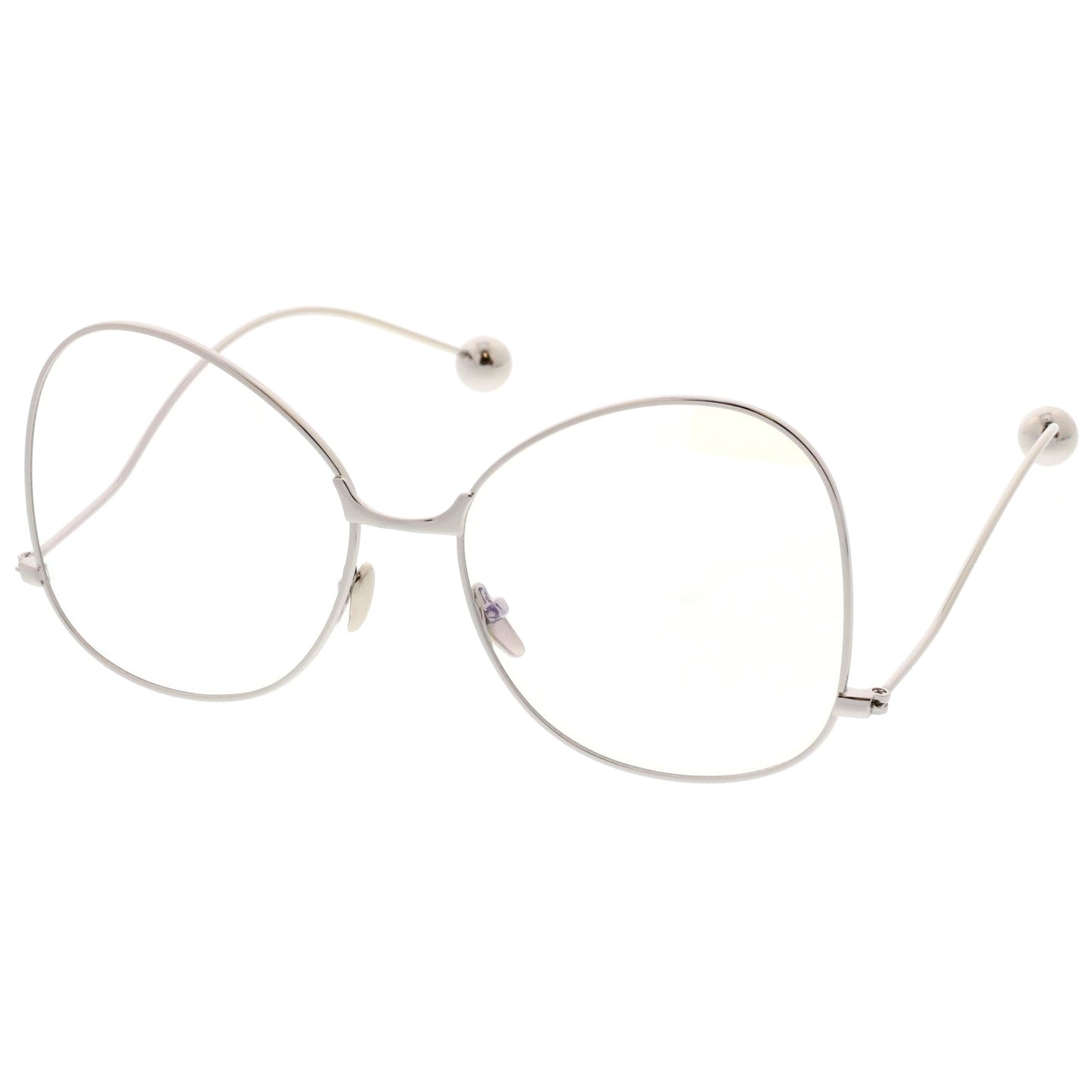 Women's Vintage Oversize Butterfly Clear Lens Glasses C418