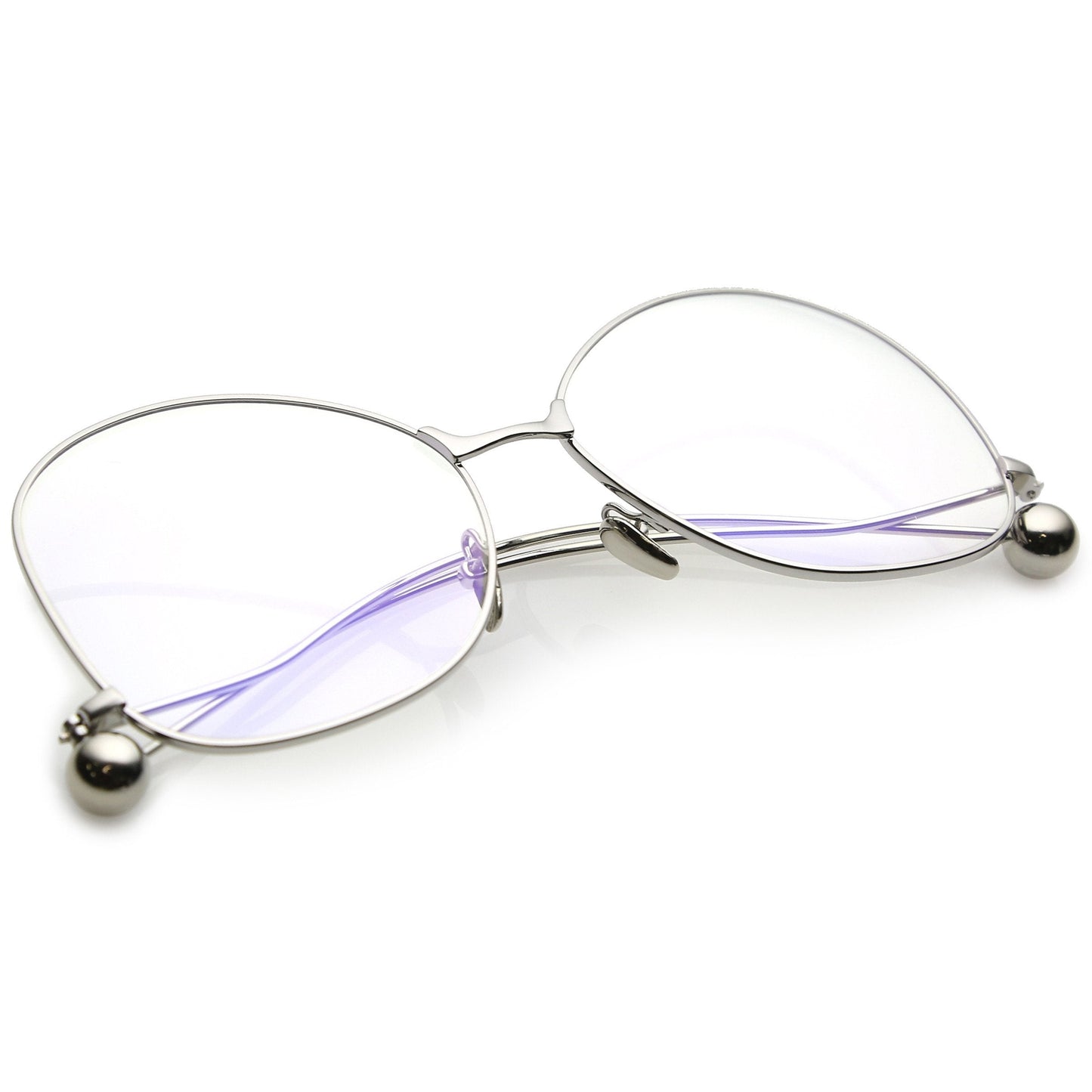 Women's Vintage Oversize Butterfly Clear Lens Glasses C418